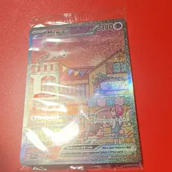 Sealed new Pokemon Mew ex Full Art Promo Holo SVP 053 Scarlet & Violet 180 HP - Image 3