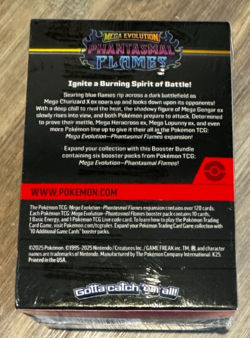 Pokemon TCG Mega Evolution Phantasmal Flames Booster Bundle New Sealed - Image 4