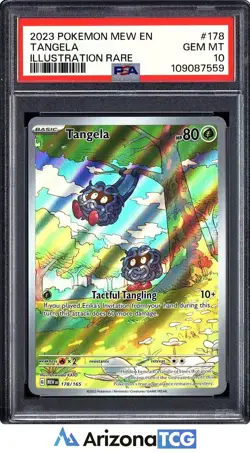 Pokemon 2023 Tangela 178/165 Illustration Rare 151 GEM MINT PSA 10 - Image 1