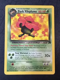 Dark Vileplume 30/82 Team Rocket Pokemon - Image 1