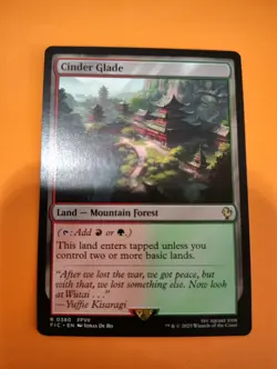 Cinder Glade Commander Magic the Gathering Card Final Fantasy - Image 1