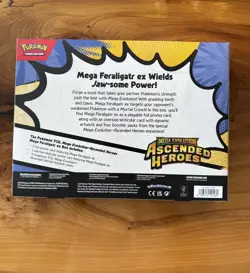 POKEMON TCG MEGA EVOLUTION ASCENDED HEROES MEGA FERALIGATR EX BOX SEALED NEW V - Image 2