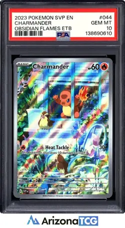 Pokemon 2023 Charmander 044 Holo Promo Obsidian Flames ETB GEM MINT PSA 10 - Image 1