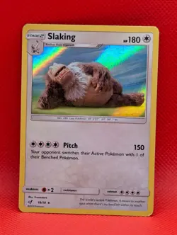 SLAKING 18/18 R DETECTIVE PIKACHU POKEMON HOLO LP SLAKING - Image 1