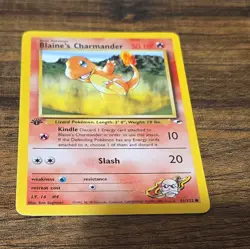 Pokemon Blaine's Charmander Gym Heroes Common Wizards 1st Ed 61/132 English 200… - Image 2