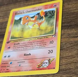 Pokemon Blaine's Charmander Gym Heroes Common Wizards 1st Ed 61/132 English 200… - Image 3