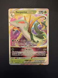 SERPERIOR VSTAR 008/195 VSTAR RARE SILVER TEMPEST POKEMON NM/M - Image 1