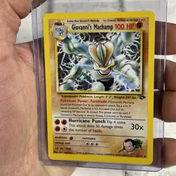 Giovanni's Machamp 6/132 Holo Rare Gym Challenge Pokemon NM Near Mint Vintage - Image 1