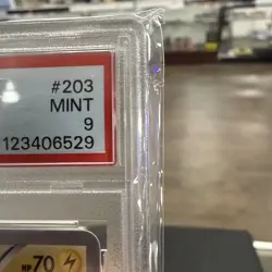 Pokemon Poncho-Wearing Pikachu Mega Campaign Japanese Promo 203/XY-P PSA 9 Mint - Image 3