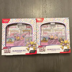 Pokemon Scarlet & Violet 151 Alakazam Collection Box English (2 SEALED BOXES) - Image 1