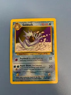 Golduck 35/62 | Fossil Regular | Pokemon TCG Common (with crease) - Image 1