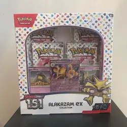 Pokemon TCG Alakazam ex Collection Box Scarlet & Violet 151 MPN 065 English - Image 1