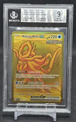 Pokemon Walking Wake ex Hyper Rare Holo SV Prismatic Evolutions 178/131 BGS 9 EN - Image 1