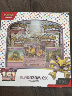 Pokemon TCG Alakazam ex Collection Box Scarlet & Violet 151 MPN 065 English - Image 1