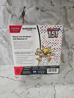Pokemon Scarlet & Violet 151 Alakazam EX Collection Box New Factory Sealed - Image 3