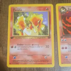 Pokemon TCG Team Rocket - Ponyta 64/82 & Dark Rapidash 44/82 1st Edition - Image 2