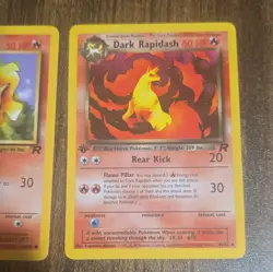 Pokemon TCG Team Rocket - Ponyta 64/82 & Dark Rapidash 44/82 1st Edition - Image 3