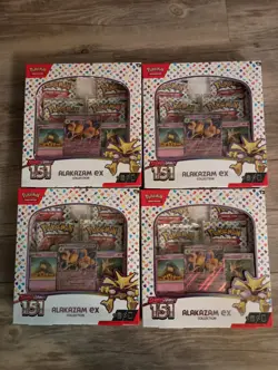Pokemon TCG 151 Alakazam Ex Collection Box ***Lot Of 4*** Sealed - Image 1