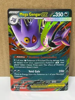 Mega Gengar ex 56/94 Double Rare NM Pokemon Phantasmal Flames - Image 1