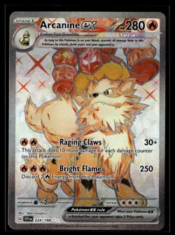 Pokemon TCG SV01: Scarlet & Violet Base Set #224/198 Arcanine ex - Image 1