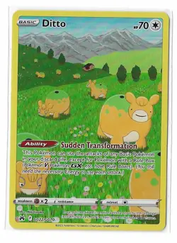 Ditto GG22/GG70 Crown Zenith Galarian Gallery Illustration Rare Pokemon TCG NM - Image 1