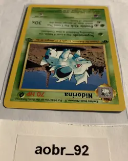 Nidorina Pokemon Card 1st Edition Jungle Set - Image 3