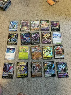 Pokemon 20 Card Lot V Max Mega Prize Pack Ex HOLO Rare Hits Only See Pics - Image 1
