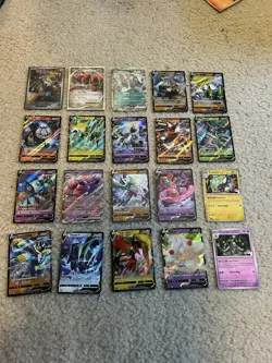 Pokemon 20 Card Lot V Max Mega Prize Pack Ex HOLO Rare Hits Only See Pics - Image 1