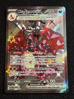 Pokemon Charizard EX TCG SVP 074 Paldean Fates Black Star Promo Card 2024 - Image 1