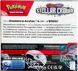 Pokemon TCG Scarlet Violet Steller Crown Booster Box Factory Sealed SV07 - Image 2
