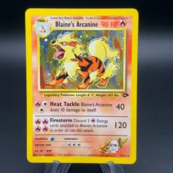Pokemon Blaine's Arcanine 1/132 Gym Challenge - Holo Rare - NM Vintage WotC - Image 1