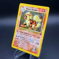 Pokemon Blaine's Arcanine 1/132 Gym Challenge - Holo Rare - NM Vintage WotC - Image 4