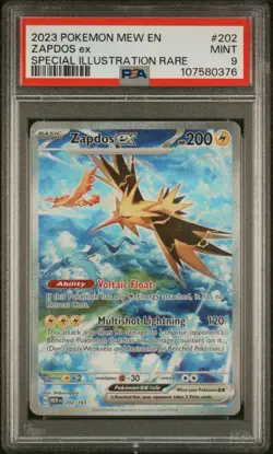 Zapdos ex 202/165 SIR Scarlet & Violet 151 💎PSA 9 MINT💎 Pokemon Card - Image 1