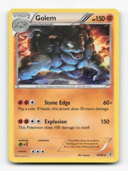 Pokemon TCG - Golem 45/83 Lightly Played Holo Rare Generations - Image 1