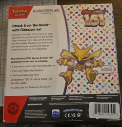 Pokemon TCG: Scarlet & Violet 151 Alakazam Ex Collection Box Factory Sealed New - Image 2