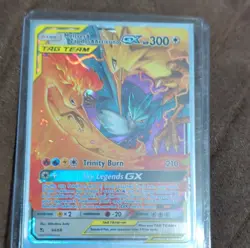 Pokemon Moltres & Zapdos & Articuno GX 44/68 Hidden Fates Ultra Rare Holo 300 HP - Image 1