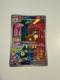 Pokemon TCG Sawsbuck 166/162 SV05 Temporal Forces IR Holo Full Art EN - Image 1