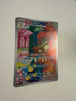 Pokemon TCG Sawsbuck 166/162 SV05 Temporal Forces IR Holo Full Art EN - Image 3