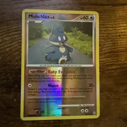 Pokemon TCG Diamond and Pearl Munchlax 33/130 Reverse Holo LP - Image 1