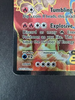 Pokemon Camerupt EX Full Art Ultra Rare Holo 180 HP 146/160 XY Primal Clash - Image 4