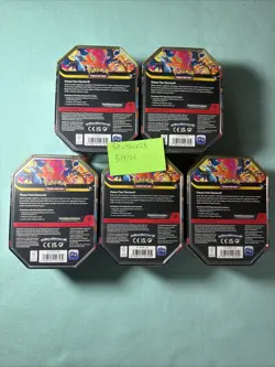 Pokemon Mega Charizard EX Tin (Mega Charizard Y) LOT OF 5! - Image 2