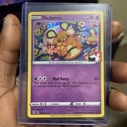 Dedenne Holo Pokemon Prize Pack Series 1 Promo Pokemon Card NM-MT Play Stamp - Image 1