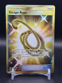 Pokemon Escape Rope 163/147 Burning Shadows Gold Secret Rare LP - Image 1