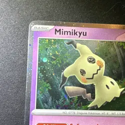 Pokemon Mimikyu Promo Cosmos Holo Trick or Trade 037/091- 70hp - ( 2 Swirls) - Image 2