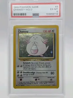 PSA 6 - 1999 Pokemon Game CHANSEY HOLO #3 - Image 3