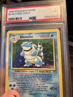 Blastoise #2/102 Holo - 1999 Pokemon Card Base Set - PSA 7 NEAR MINT - Image 2