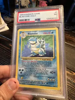 Blastoise #2/102 Holo - 1999 Pokemon Card Base Set - PSA 7 NEAR MINT - Image 3