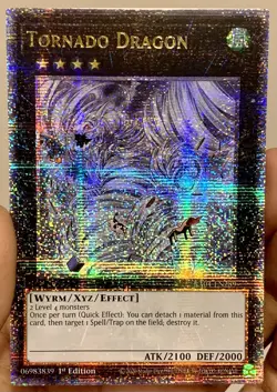 Yugioh Tornado Dragon RA04-EN289 Quarter Century Secret Rare 1st Ed NM w/Track - Image 2