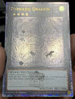 Yugioh Tornado Dragon RA04-EN289 Quarter Century Secret Rare 1st Ed NM w/Track - Image 5
