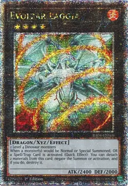 Yugioh! LP Evolzar Laggia - RA04-EN160 - Quarter Century Secret Rare - 1st Editi - Image 1